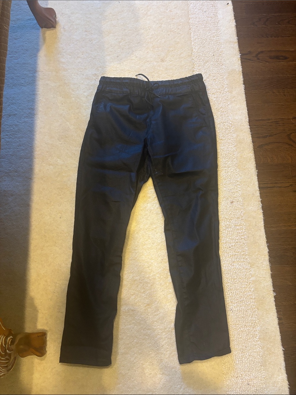 Flog Black Drawstring Casual Pants